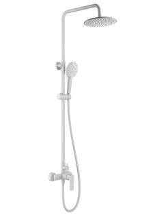 Душевая стойка Wonzon & Woghand Blend WW-A30103-MW белый матовый